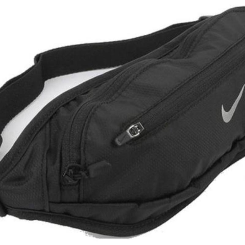 Nike Polyester One Shoulder Crossbody Fanny Pack Regular Unisex Black Casual AC4435-082