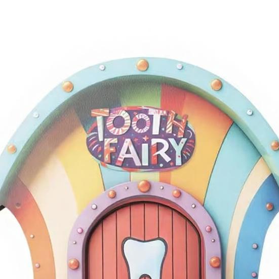 Porta Fatina dei Denti per Muro, Mini Porta Elfica Minuscola, Porta Fatina Miniatura a Doppio Strato Decorazione Magica per Cameretta Bambini Aula Giardino Ragazza Ragazzo Ideale
