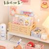 6 Color Organizing Storage Baskets Case Folding Student Desktop Basket Tape Stationery Plastic Foldable Container Storage Box
