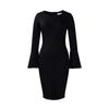 Women's Autumn New Fashion Temperament Elegant Bag Buttock Dress
