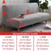 Waterproof Sofa Bed Cover For Living Room Folding Armless Sofa Couch Cover Stretch Thick Couch Covers Armchair Cover Protector