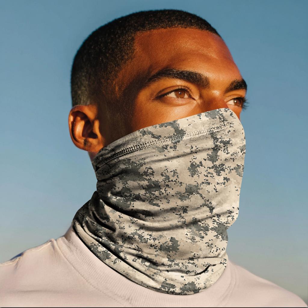 Lightweight Breathable Neck Gaiter Face Covering Multifunctional Seamless Headwear for Outdoor Activities Running Cycling Hiking Fishing