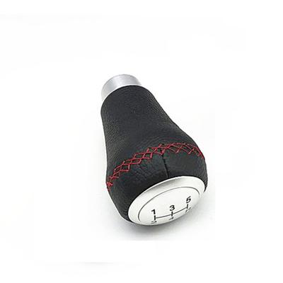 Universal New 5 Speed Leather Black&Red Stitche Manual Car Gear Stick Shift Knob Shifter