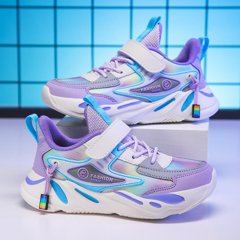 Hot-selling classmates Boys Spring and autumn leather surface breathable non-slip thick-soled students casual running children's sports shoes
