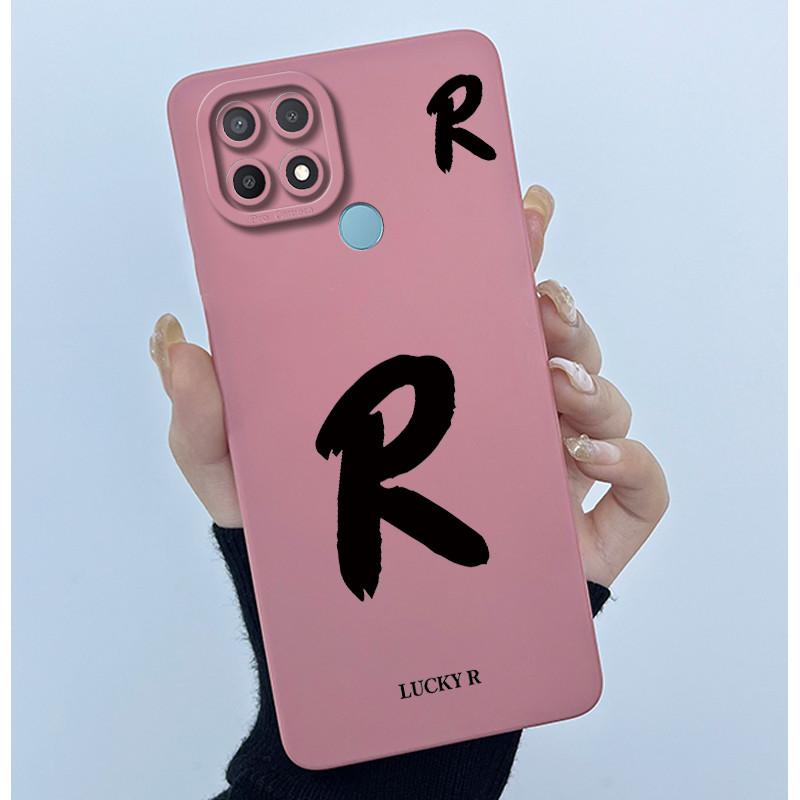 

For Oppo A15 A15S Phone Case Simple Letter Full Protection Soft Liquid Silicone Anti Choc Covers For Oppo A 15 Back Cover Funda OPPO A15s