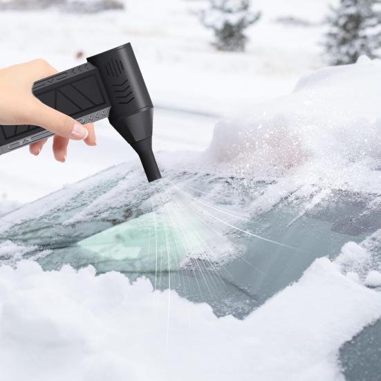 Mini Turbo Snow Blower Vehicle Snow Removal Home Cleaning Blower Fan Speed Adjustable Electric Blower with LED Light