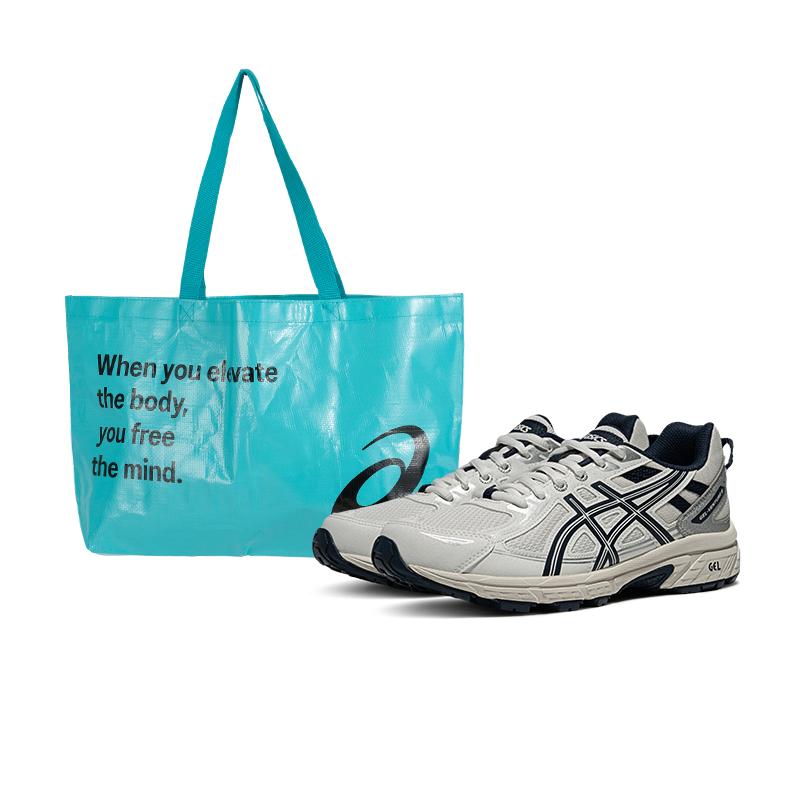 Asics Gel-Venture 6 Fashion Versatile Low-Top Running Shoes Men sneaker Gray White 1011B550-022