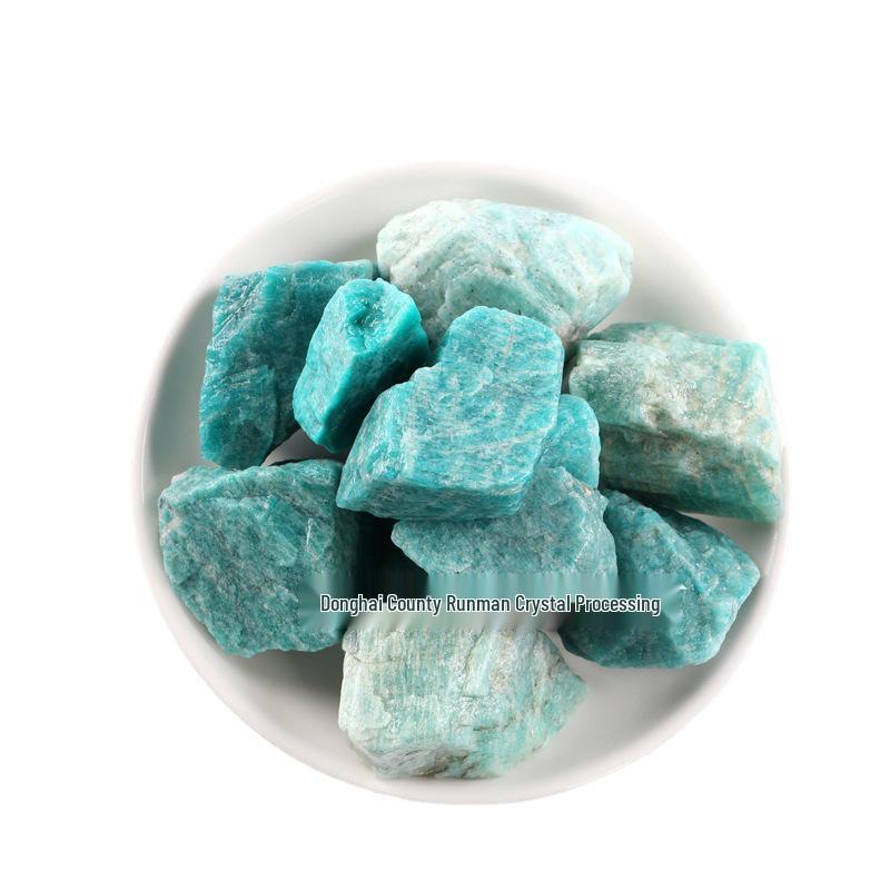 Amazonite Raw Crystal Stone Handicraft Incense Diffuser Ornaments 1-2cm 100g естественный