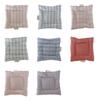 Checkered Striped Quilted Placemats Heat Resistant Washable Coasters Mini Square Cushion For Dining Table Kitchen Decors