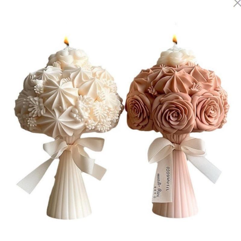 New 3D Rose Bouquet Silicone Mold Chrysanthemum Flower Cluster Resin Mold Flower Peony Gypsum Mold Valentine'S Day Gift