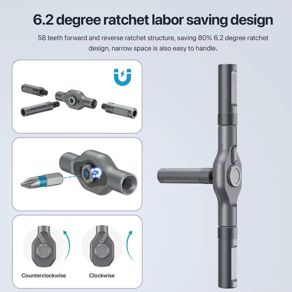 DIY RatchetScrewdriver Set Multi Bit Drive Set with Detachable Ratchet Handle for Compute 42 In 1 Magnetic Screwdriver
