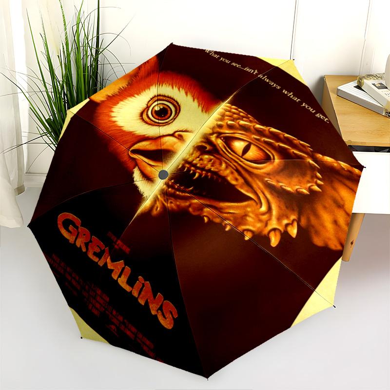 Gremlins 4D Adventure Folding Umbrella Umbrella Durable Travel Umbrella Three Folds
