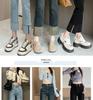Light Blue Slim Fit Rolled Hem Cigarette Jeans for Women - Petite French Style, Spring/Autumn 2025 Edition.