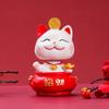 Shake Head Lucky Cat Car Decoration Waving Arm Car Fortune Cat Ornament  Home Decor
