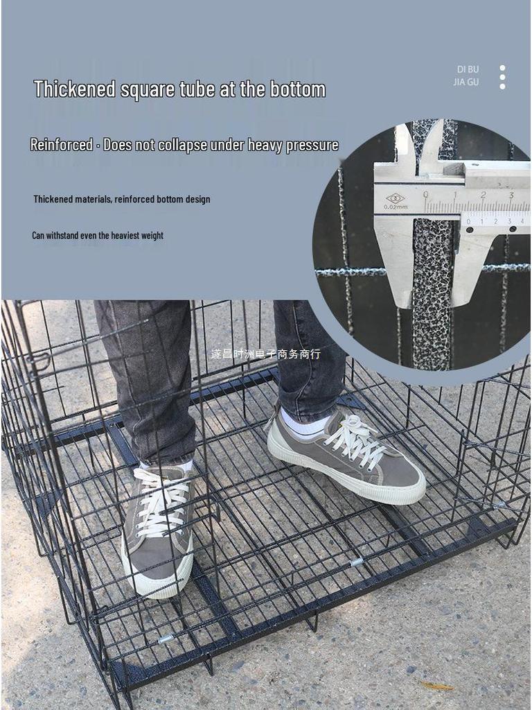 Extra Large Foldable Chicken Coop with Thickened Wire for Egg-Laying