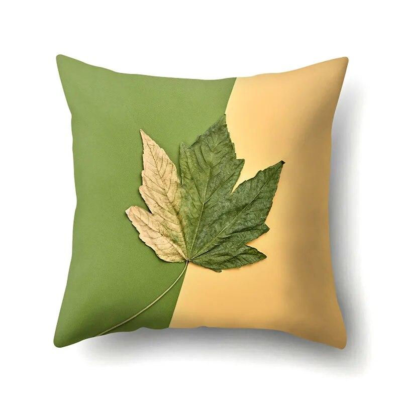 Maple Leaf Pillowcase Car Lumbar Pillow  Cushion Sofa  toon Pattern