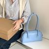 Splashproof Handbag Travel Bags for Women Solid Color Soft Leather Bag