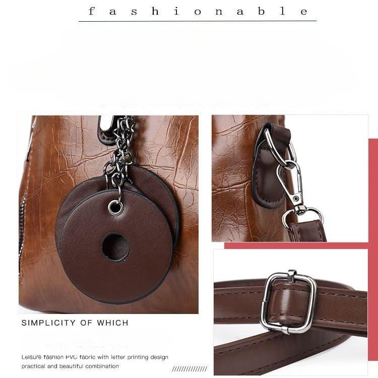 Vintage Portable Tote Bag Shoulder Messenger Women's Bag