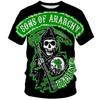TV Series Sons Of Anarchy TShirts 3d Print Hawaiian O-neck TShirt Unisex Short Sleeve Casual Harajuku Unisex Clothing
