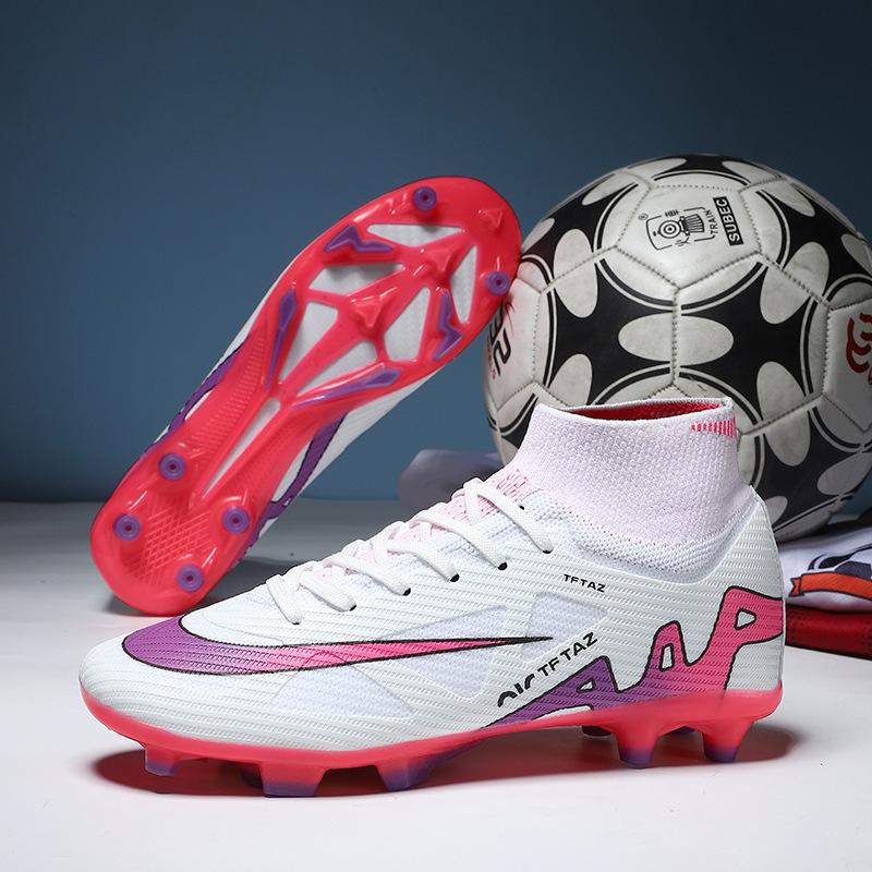 Foreign trade new high-top football shoes AG long nails football shoes TF broken nails training shoes Football men