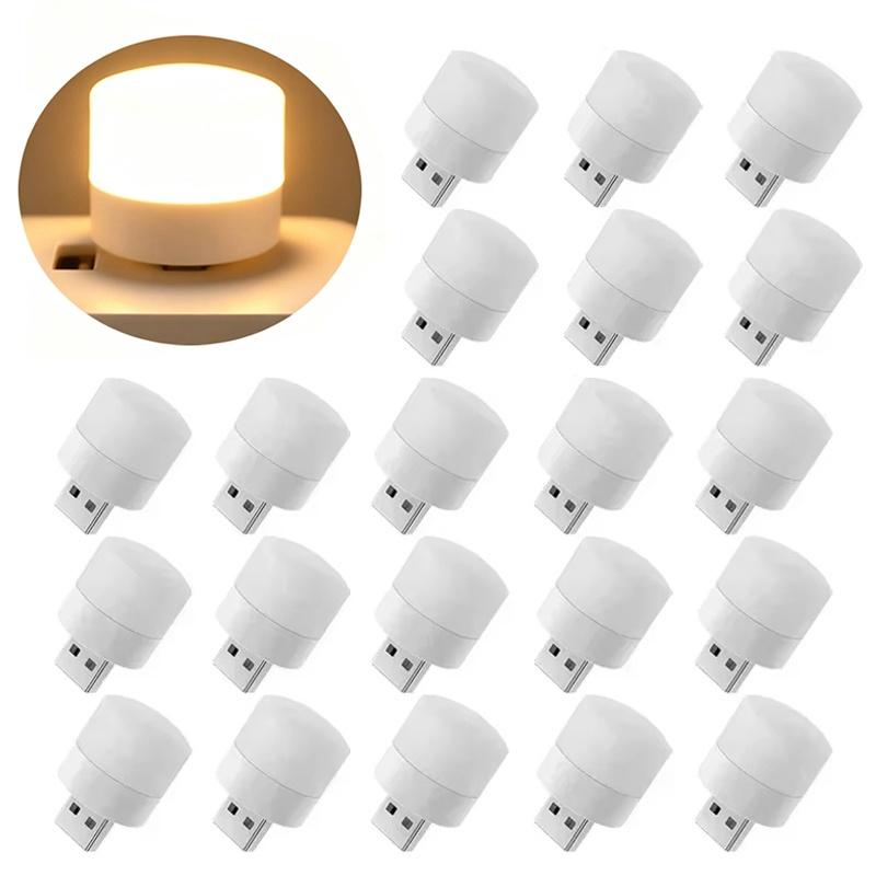 Home Environment Night Lighting 1-10 Pcs Mini USB LED Night Light Energy Saving Reading Bulb Student Study Table Lamp Dorm Light