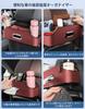 Car Rear Seat Car Drink Multifunctional Storage Box for Rear with Tissue Holder and 2 Cup Car Convenient Car PU Car Seat Back Organizer with 2 Easy