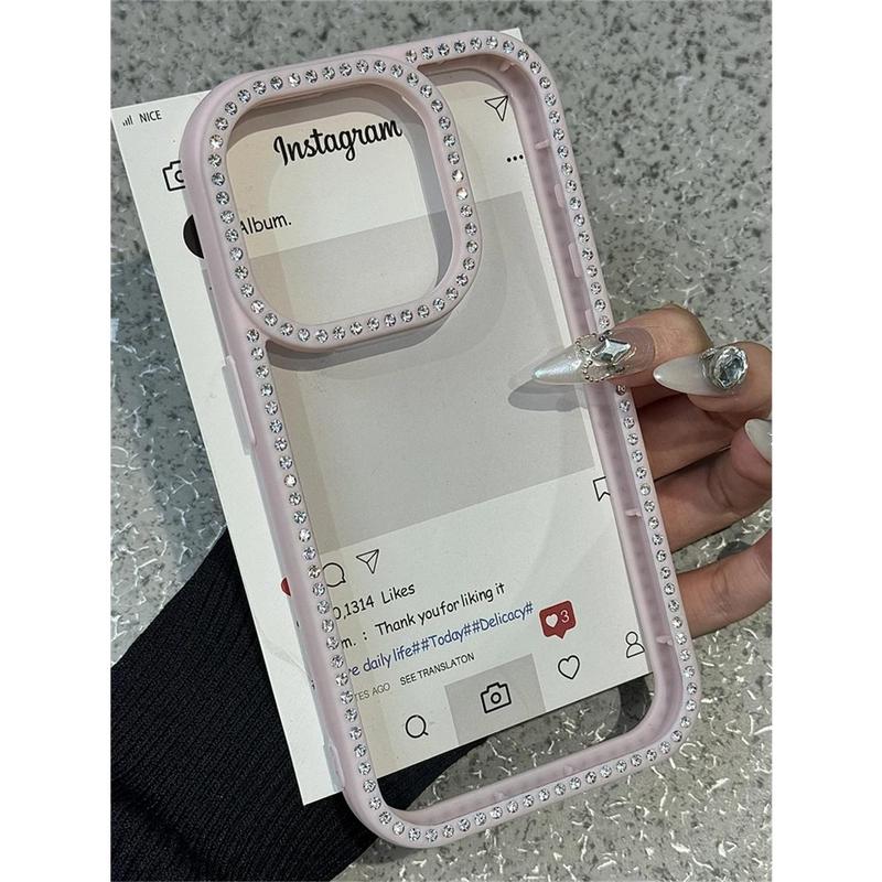Luxury Diamand Front And Back All Inclusive Case For iPhone 16 15 13 12 11 Pro Max 14 Plus  Girl Shinny Clear Cover Gift