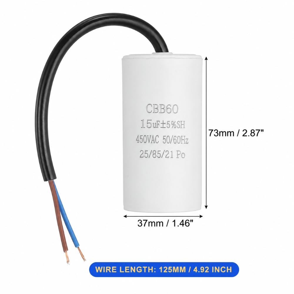 450V CBB60 Capacitor 50/60Hz Water Pump Capacitor Durable Start Capacitor