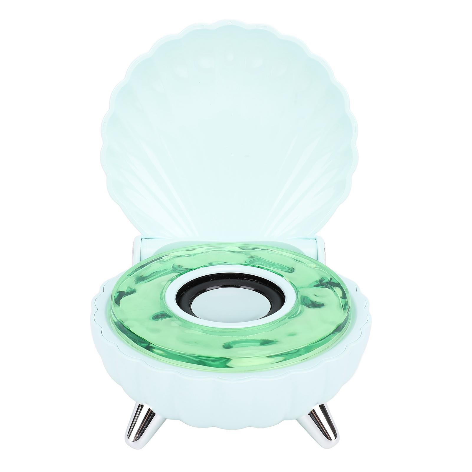 

Bluetooth-динамик, уникальный стереодинамик в форме ракушки с цветным ночным светом, 1200 мАч для зелёный