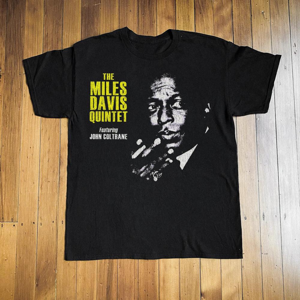 VTG MILES DAVIS Music Star Heavy Cotton Black T Shirt S-5XL BT529 Unisex T-Shirt L