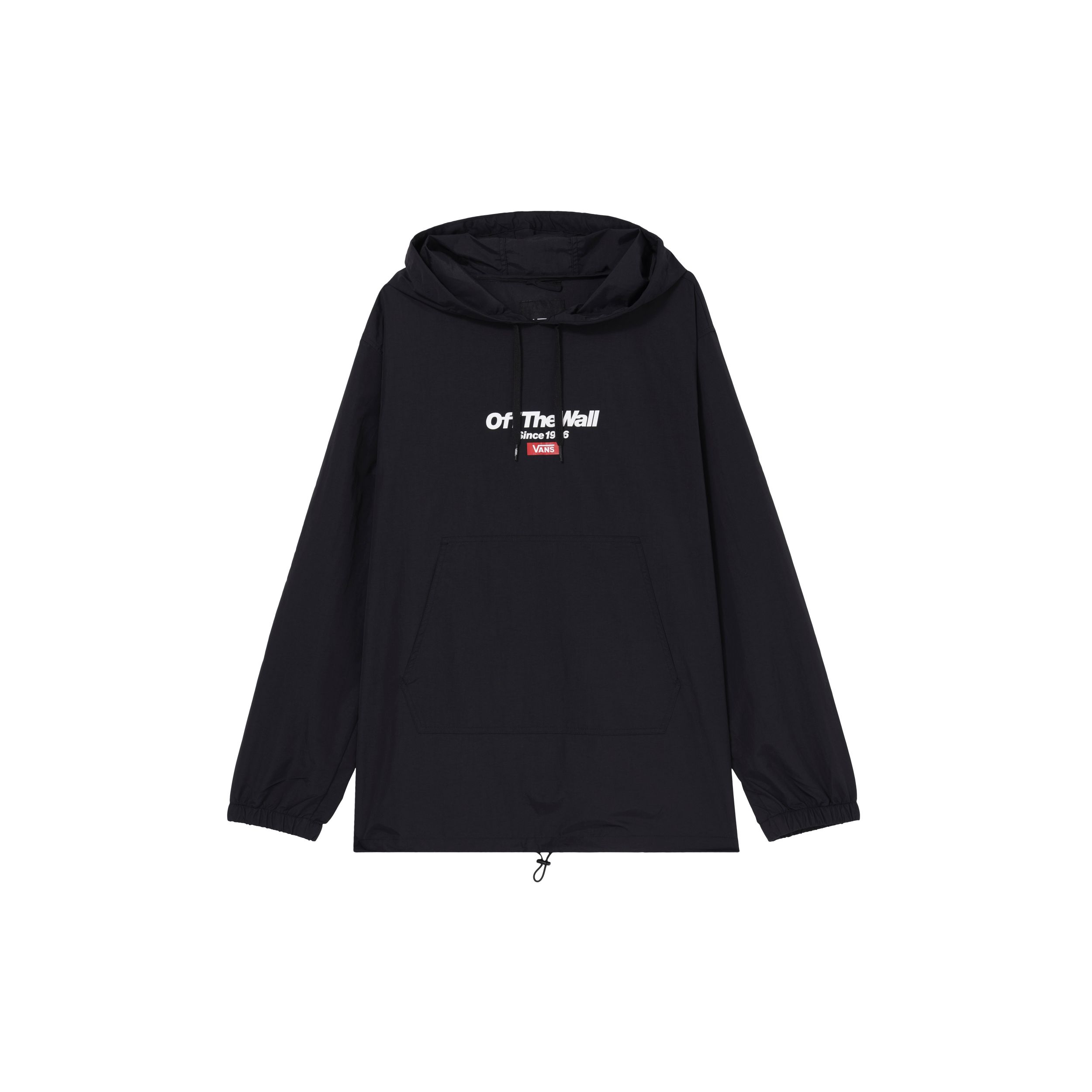 

Vans Black Off The Wall Printed Hooded Windbreaker Pullover VN0A489XBLK M