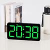 Wall Clock Customizable Digital Clock Date/Temperature Display Bedroom Alarm