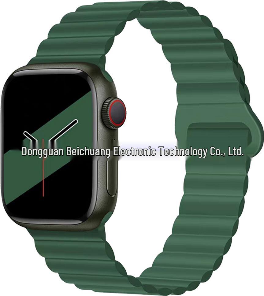 Two-Color Silicone Strap for Apple Watch 10/SE Creative S9