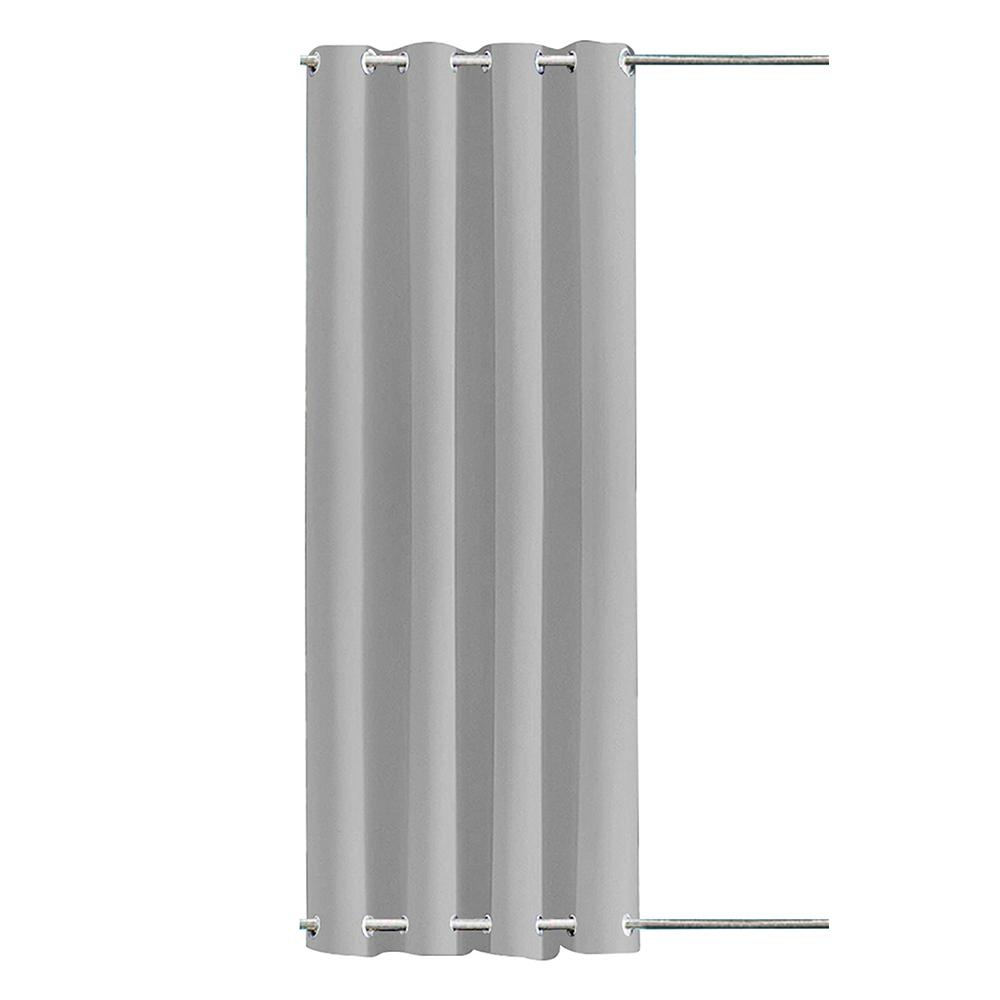 Patio Waterproof Outdoor Curtains Garden Lawn Windproof Top & Bottom Eyelets Thermal Insulated Curtains Blackout Window Drapes