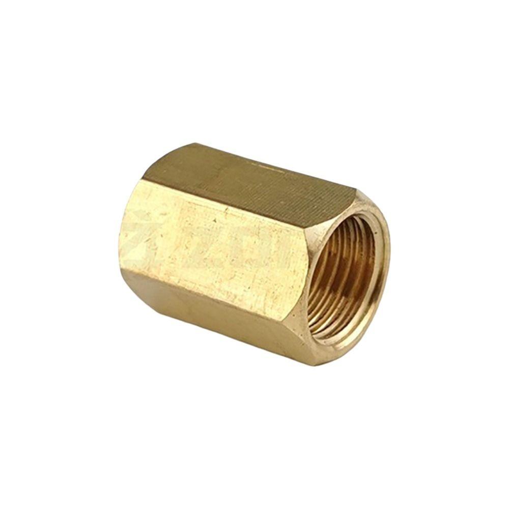Hex Shape Brass Pipe Fitting BSP Female Thread Hose Adapter Durable Hex Coupling Connector