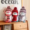 Cute Penguin Plush Toys Wearing Hat Scarf Kawaii Penguin Plushies Stuffed Doll Xmas Birthday Gifts for Boys Girls Home Decor