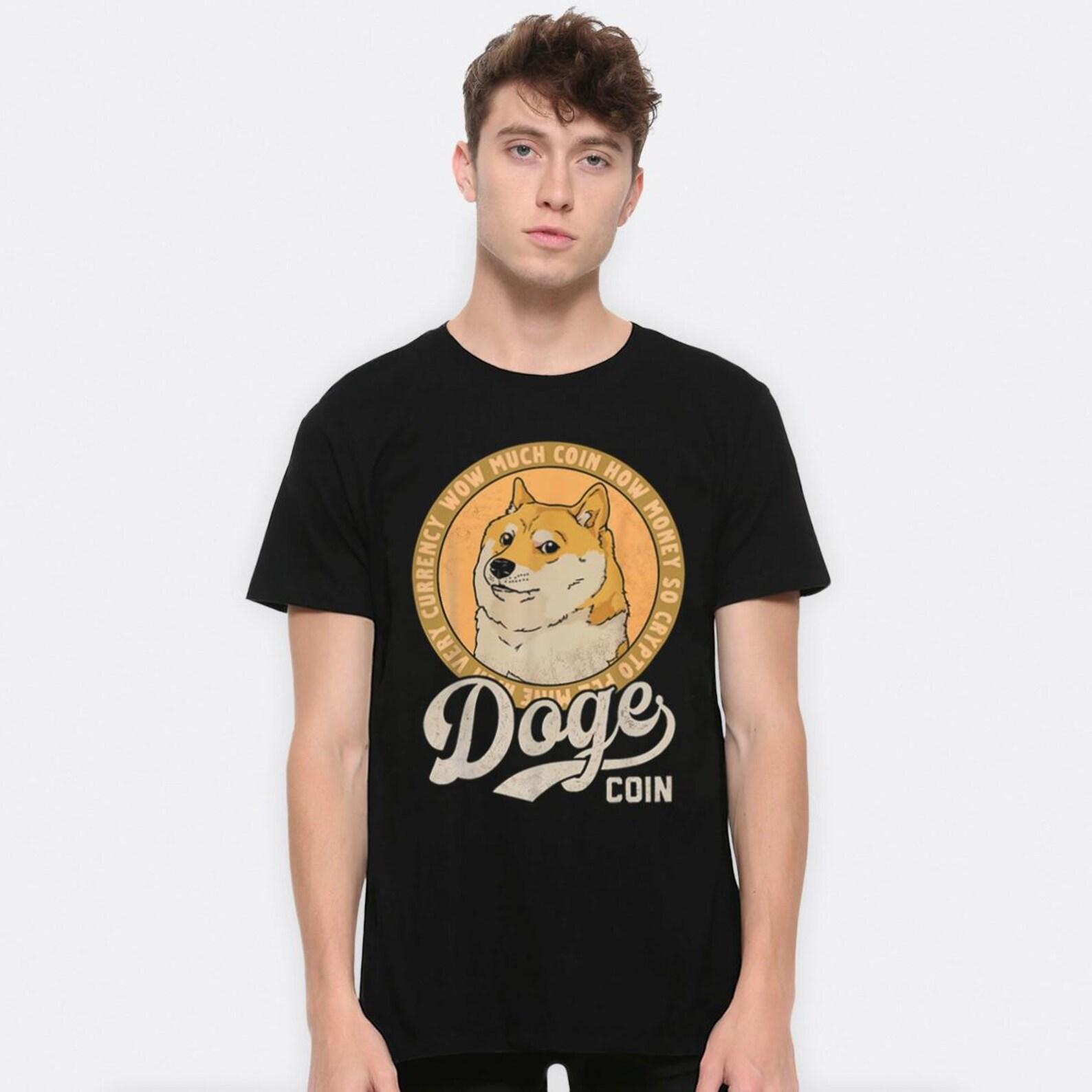 Dogecoin Shiba Inu T-Shirt, Men s and Women s Sizes (SHB-06782) L