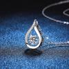 S925 Sterling Silver Moissanite Water Drop Necklace: Elegant, Versatile, Luxury