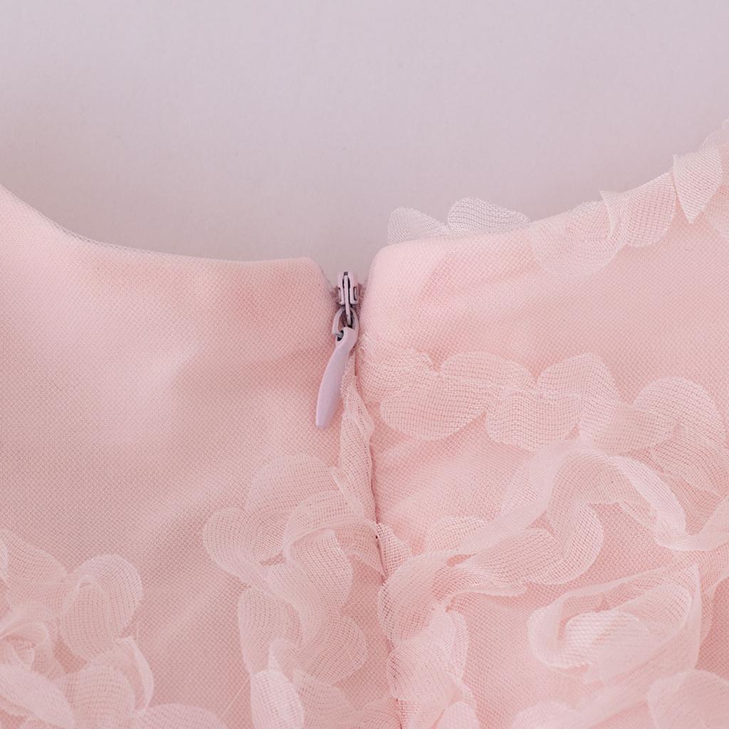 Children's Short-sleeved Dress Princess 3D Flower Dress