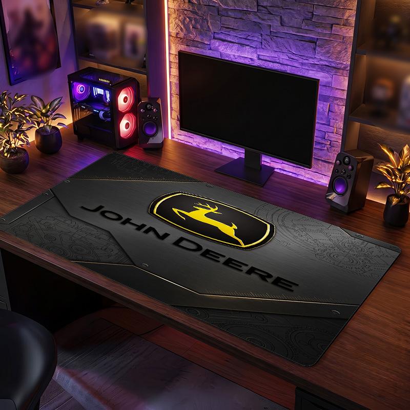 John deere Tapis de souris large Imprimé Surface lisse Anti ?Tapis de bureau antidérapant pour décoration de bureau de jeu pour ordinateur portable