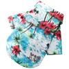 Summer Dog Shirt Hawaiian Beach Pet Clothing Coconut Tree Flower Print Puppy T-Shirt for Small Dogs Cats Vest Camp Shirt for Pug
