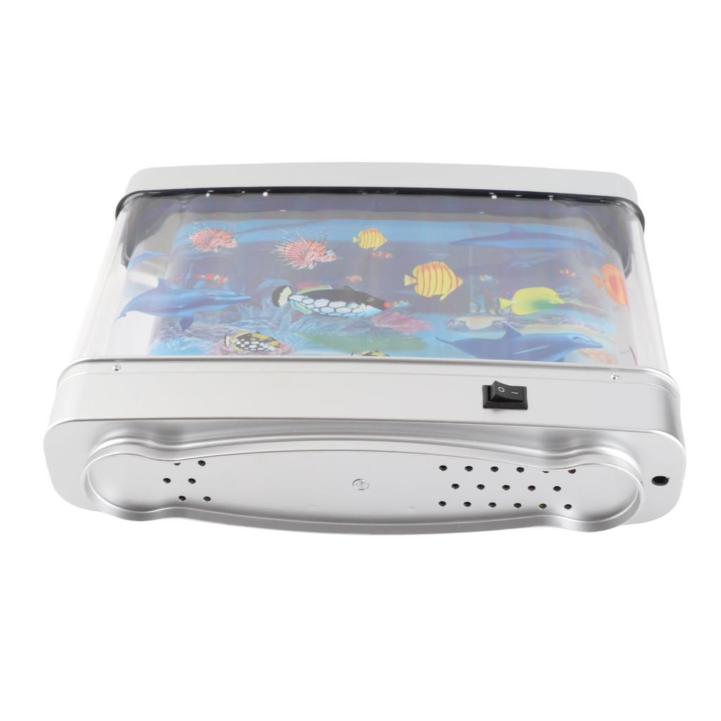 Fake Fish Tank Lamp Mini Decorative Tropical Fish Artificial Aquarium Night Light with Moving Fish for Kids Baby