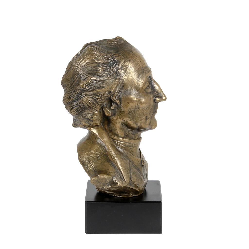 Johann Wolfgang von Goethe - marble bust, statuette of a famous person, decoration for office, school, and hotel by the Art-Dog brand