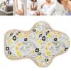 Washable Cloth Menstrual Pad Fanshaped Wing Reusable Sanitary Napkin Panty Liner White 250mm