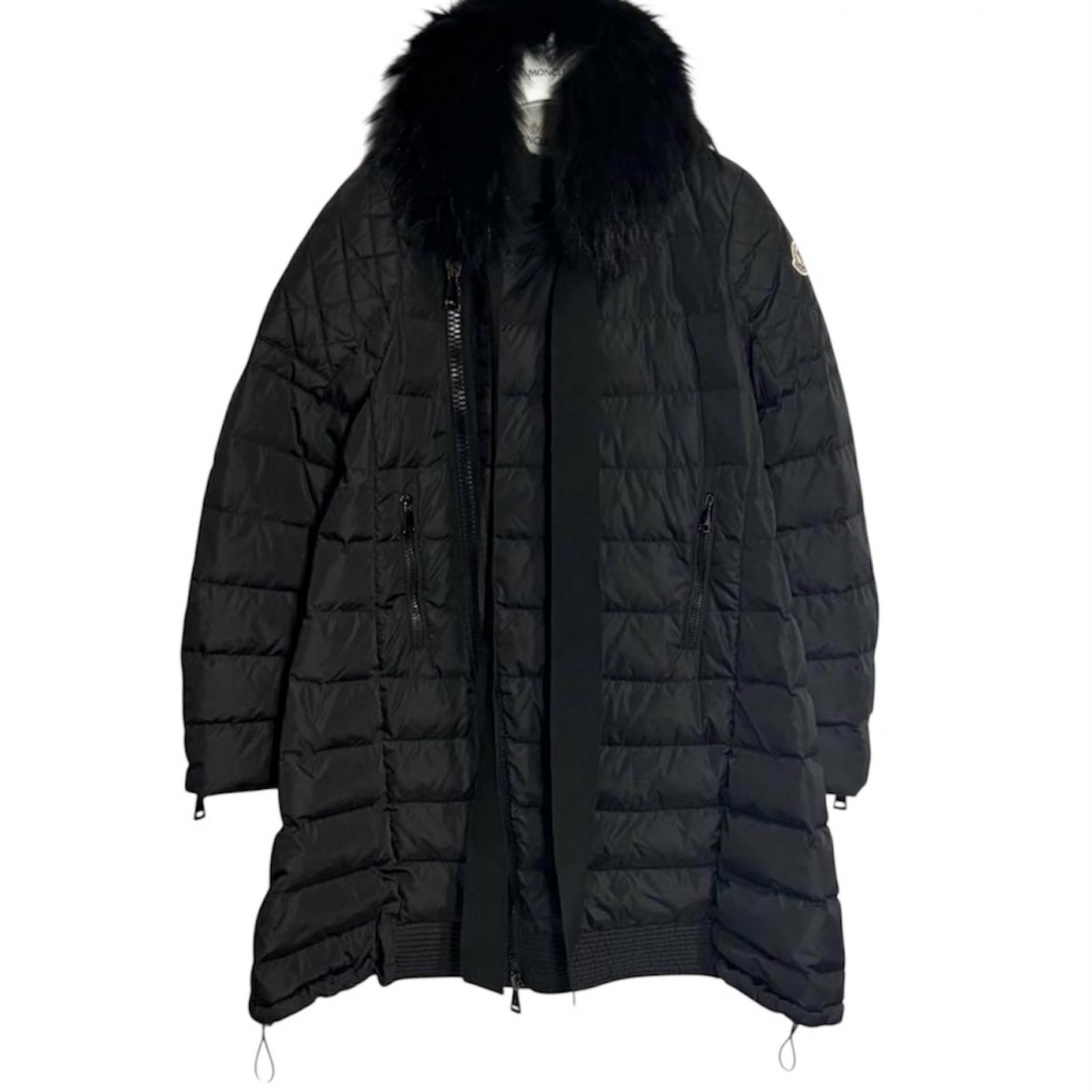 

Used MONCLERDown jacket black Nylon Women XS чорний