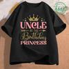 Family Matching Shirts Birthday Princess Family Party Outfits for Parents Kids Family Dad,mom of The Birthday Girl Tops Gift