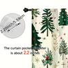 Christmas Curtains Cartoon Tree Decorative Printed Home Decoration Room Set Of 2 Made Polyester