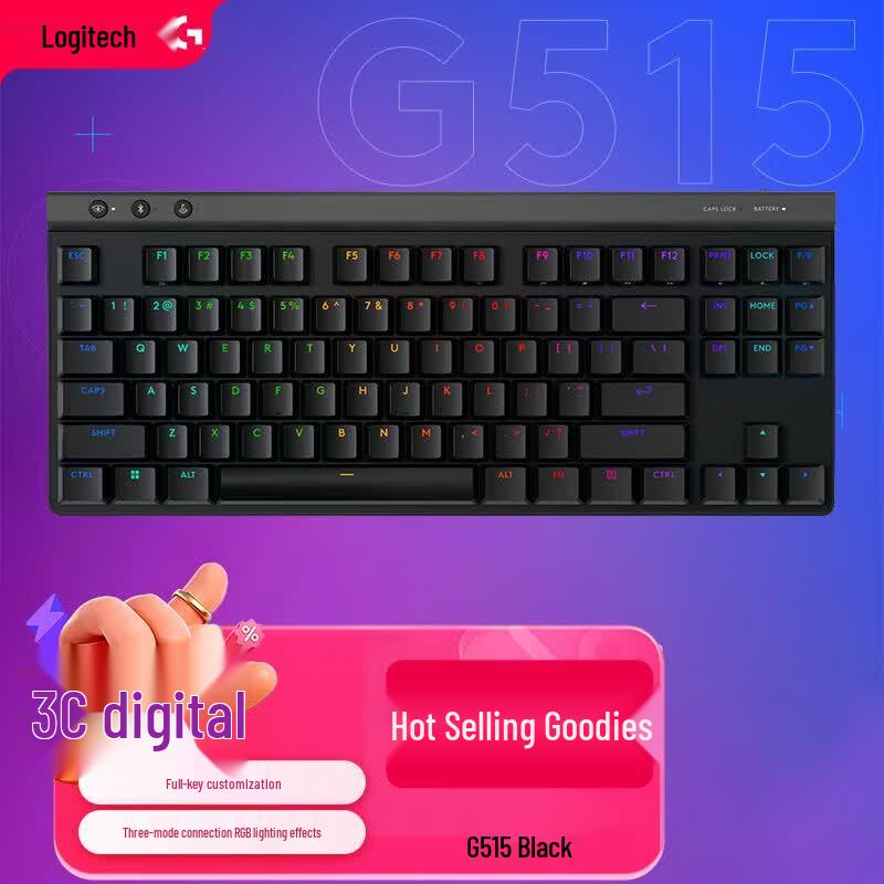 Logitech G G515 LIGHTSPEED TKL Low Profile Wireless Gaming Keyboard
