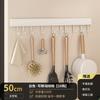 Wall-Mounted Kitchen Hook Rack No-Drill Suction Cup Or Adhesive Heavy-Duty Aluminum Utensil Organizer Pots Spoons