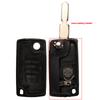 Jingyuqin Dálkový ovladač 2/3 tlačítka Sklopný obal klíče od auta pro Peugeot 406 407 čepel ne78 se svorkou baterie (CE0536/CE523)